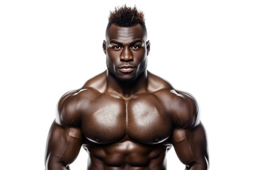 Muscular Man Bodybuilder Portrait - Fitness and Strength