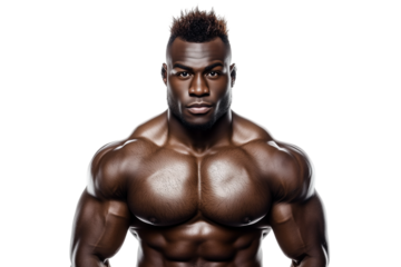 Muscular Man Bodybuilder Portrait - Fitness and Strength