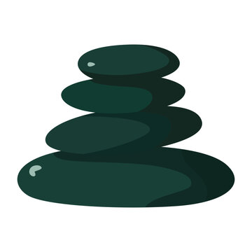 stacked green spa stones clip art preview