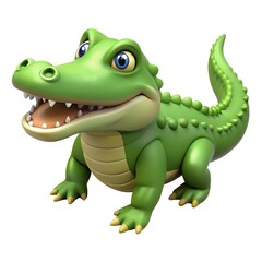 Fototapeta premium A crocodile on white background png
