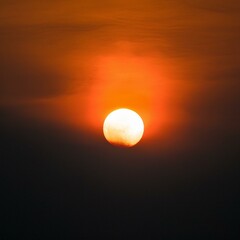 partial eclipse of the Sun, AI generated