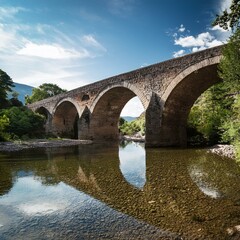bridge seen from below, AI generated
