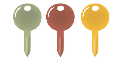 位置情報　ポインター　イラスト　セット