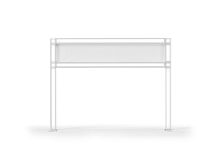 Freestanding Transparent Partition for Modern Office and Retail Spaces