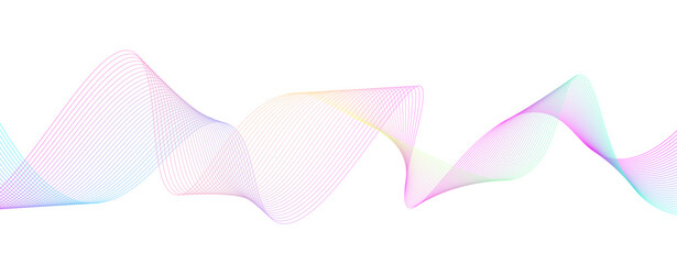 vector colorful abstract wave pattern