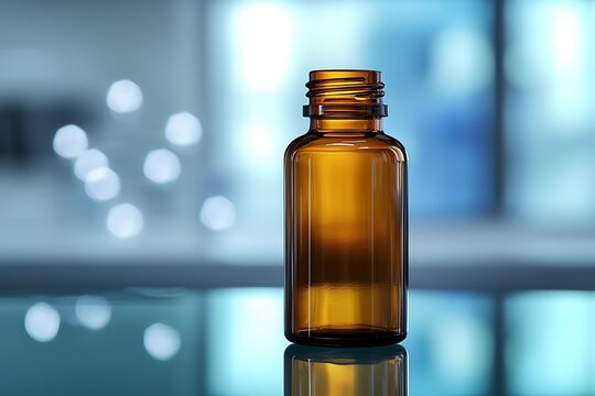 Doxycycline medication bottle presented in a laboratory context.