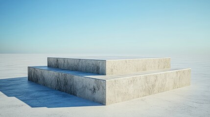 Fototapeta premium Empty concrete platform or altar outside