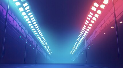 Obraz premium Stadium light background illustration