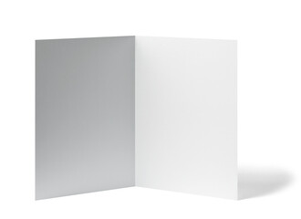 folded leaflet white blank paper template book
