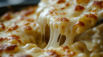 close up of melted cheese