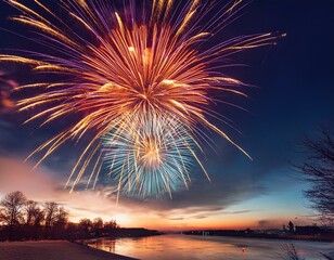 celebratory fireworks you may see at midnight on January 31. 2025