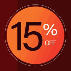 Discounts of up to 15% off.