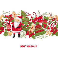 Winter Scandinavian Holiday card, Merry Christmas!