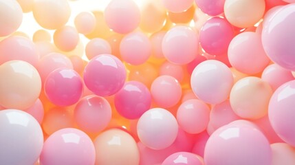 Pastel Balloons Abstract