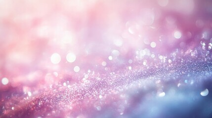 Obraz premium Bokeh background with pastel colors, abstract glitter effect. Dreamy and magical concept