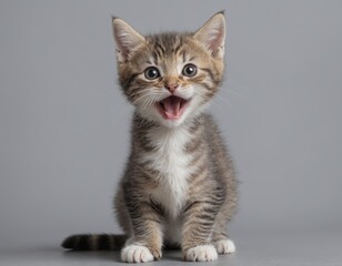 The joy of being a kitten: pure happiness in motion.