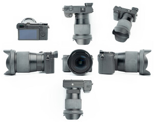 Different views of digital camera