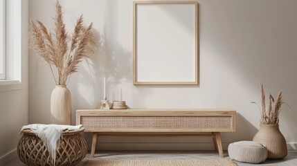 Modern Minimalist Living Room Decor with Natural Elements