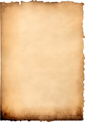 Vintage Aged Paper Texture with Burnt Edges