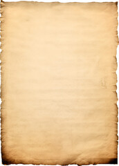 Vintage Aged Paper Texture with Burnt Edges