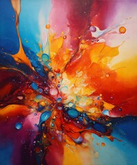 Obraz premium abstract acrylic art