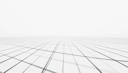 Abstract White Grid Background