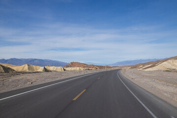 Road leading into Death Valley National Park, California