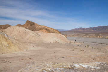 Rock formations at Zabriskie Point in Death Valley National Park, California