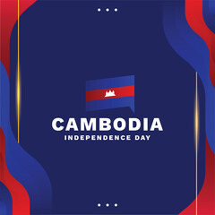 Cambodia Independence Day Background Design Modern