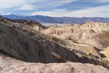 Rock formations at Zabriskie Point in Death Valley National Park, California
