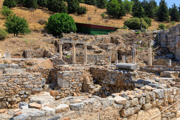 Ruins of the ancient city of Ephesus. Cultural heritage of humanity From ancient Greece and ancient Rome. Background