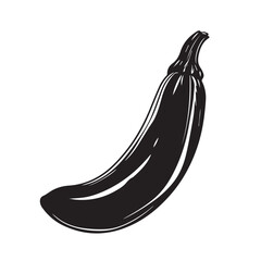 Zucchini in cartoon, doodle style . Image for t-shirt, web, mobile apps and ui. Isolated 2d vector illustration in logo, icon, sketch style, Eps 10, black and white. AI Generative