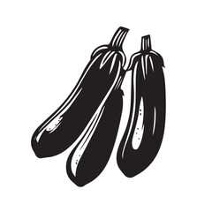 Zucchini in cartoon, doodle style . Image for t-shirt, web, mobile apps and ui. Isolated 2d vector illustration in logo, icon, sketch style, Eps 10, black and white. AI Generative