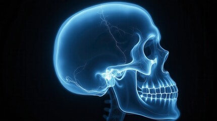 Skull Xray Scan Print