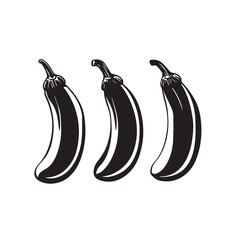 Zucchini in cartoon, doodle style . Image for t-shirt, web, mobile apps and ui. Isolated 2d vector illustration in logo, icon, sketch style, Eps 10, black and white. AI Generative
