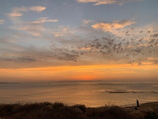 Incredible sunrise over the sea