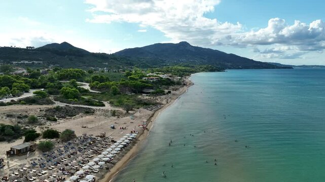 view on the sea and beach.