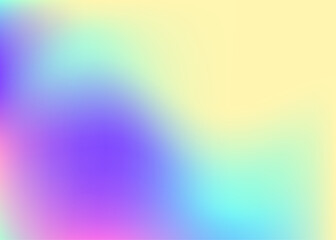 Holographic Gradient. Trendy Paper. Violet Neon Texture. Iridescent Background. Pearlescent Background. Rainbow Cover. Shiny Holography Template. Metal Concept. Blue Holographic Gradient