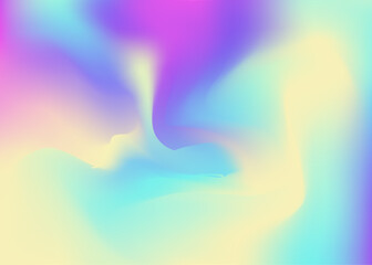 Hologram Gradient. Bright Flyer. Pearlescent Background. Violet Neon Texture. Metal Geometric Template. Fantasy Mesh. Blur Poster. Iridescent Background. Pink Hologram Gradient