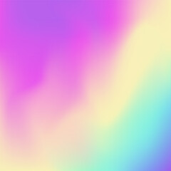 Holographic Gradient. Hologram Texture. Blue Shiny Background. Abstract Background. Pop Multicolor Template. Liquid Mesh. Graphic Paper. Blur Glitter. Pink Holographic Gradient