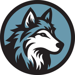 Wolf head logo design art which can be used for your stuff