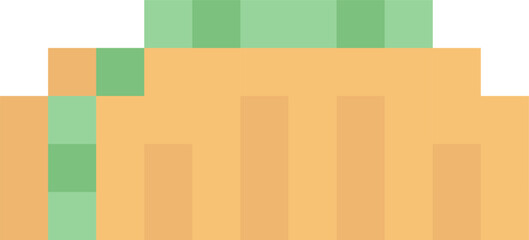 Pixel Art Croissant