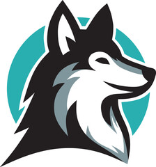 Wolf head logo design art which can be used for your stuff