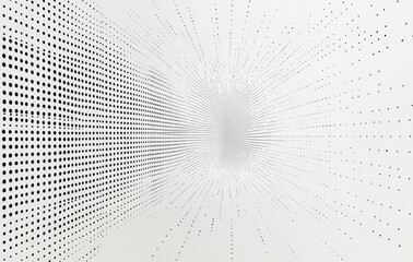 A minimalist white grid pattern featuring black dots on a clean white background