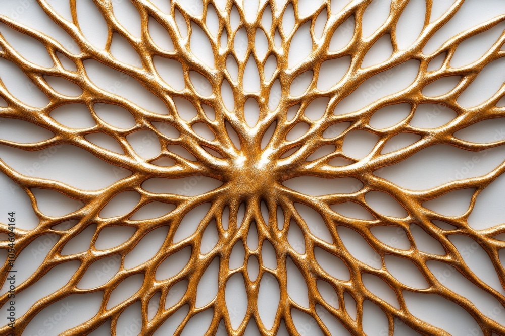 Aufkleber 3D rendering of interconnected roots and branches forming a natural network, symbolizing pantheistic unity and the connection between all living things in a visually striking style, symbolizing