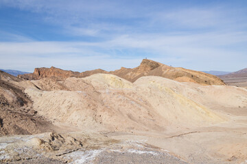 Rock formations at Zabriskie Point in Death Valley National Park, California