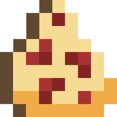 Pixel Art Pizza Slice
