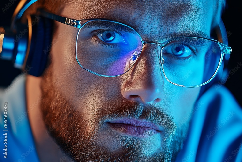 Poster A hyper-realistic close-up of a professional consultantâ€™s face as they explain a strategy to a client, showing confidence and expertise