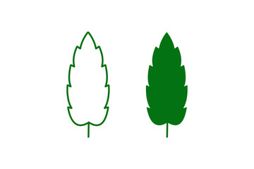 Leaf icon vector logo template ,eco leaf design