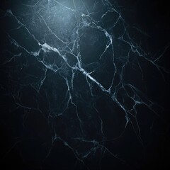 A close-up view of dark marble with intricate white veining, showcasing natural texture.